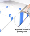 Tile Leveling System One Sixteenth Inch Spacers 300 Pieces Horseshoe U Shape Clips For Various Tile Types And Alignment in use