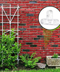 10Mm Tile Spacers 400 Pcs Pack For Brick Wall Separator Three Way Leveling System Clips shown with a brick wall backdrop