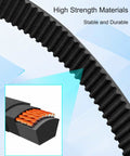 Timing Belt Replacement For Sliding Door Operator K16-GT2-7 showing high-strength rubber and fiber-reinforced material