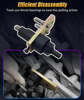 Pro Grade Timing Chain Guide Rail Pin Removal Tool Set For Mercedes Benz Engine Timing Inner Chain Slider Pin Extractor Puller Remover Kit With Durable Storage Case being used to remove a pin from a cylinder head.