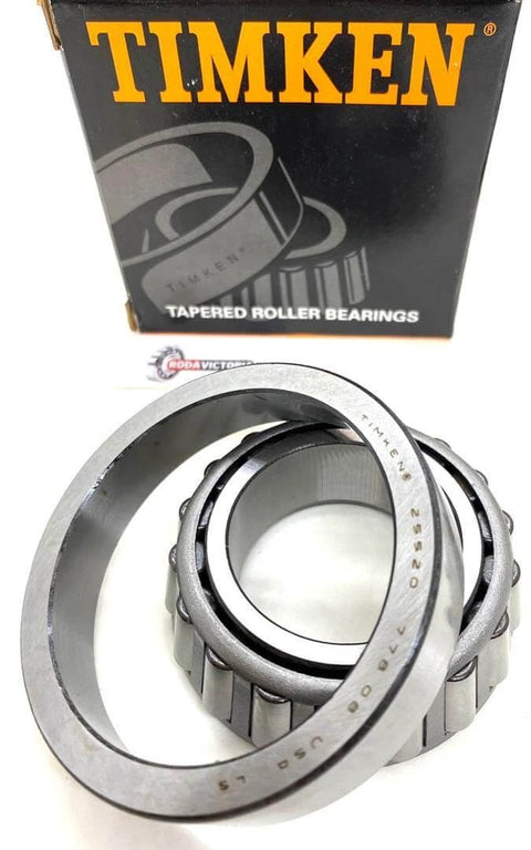 TIMKEN 25580/25520 1-3/4" Tapered Roller Bearing Set A52 with packaging