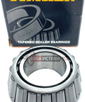 USA Made Timken 3877 Tapered Roller Bearing For Hyster 30228 front view with packaging, for forklifts and heavy equipment