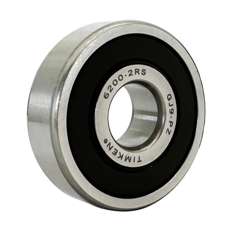 Timken 6200 2RS Double Rubber Seal Ball Bearings 10x30x9mm chrome steel close-up