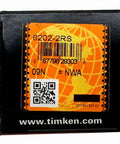 Box packaging of Timken 6202-2RS Double Seal Ball Bearings 15x35x11mm 2 Pack Pre-Lubricated for Smooth Rotation