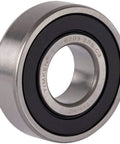 Timken 6203 2RSC3 Bearing with prelubricated double rubber seals, compact 17x40x12mm size, front view