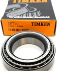 Workhorse Set 11 Cup And Cone Tapered Roller Bearing Kit JL69349 JL69310 For Timken Made In USA, packaging with visible bearing kit