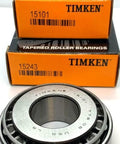 Made In USA Timken 15101 15243 Tapered Roller Bearing Cone Race Replacement for axles with boxes visible