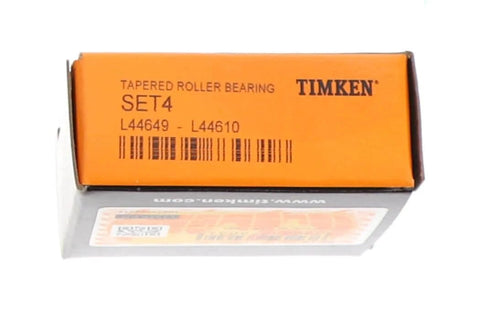 Box of Timken SET4 L44649/L44610 Tapered Roller Bearing Cone and Cup Set, steel, inch size packaging