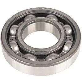Close-up of Timken 6212-C3 deep groove ball bearing for industrial machinery, showing ball elements and steel structure.