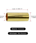 Bronze Trailer Leaf Spring Bushing K7129100 with dimensions and material labeled, tin bronze, wear-resistant, ID 14.6mm, OD 17.6mm, length 44.1mm