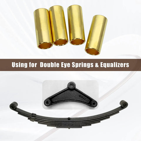 Set of tin bronze bushings for double eye springs and equalizers, part of Bronze Trailer Leaf Spring Bushing K7129100 update