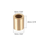 10 Pcs Sleeve Bearing Set With 10 Mm Bore 16 Mm Outer Diameter And 20 Mm Length Self Lubricating Bushings for machinery use