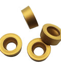 10 Pack RCMT10T3MO R5 Pro Grade Carbide Turning Inserts Tin Coated For Fast Cutting, Long Tool Life, Low Friction