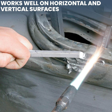 Using Lead Alloy Solder Rods For Car Body Repair 30 70 Tin Lead on metal with blowtorch, auto brass welding sticks