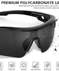 Close-up of 3 Pack Tinted Safety Glasses ANSI Z87.1 Protective Eyewear For Work And Shooting with impact-resistant polycarbonate lens