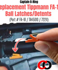 Replacement Ball Detent Latch For Tippmann 98 Custom A5 X7 Markers FA 18 Ball Keeper 6 Pack Durable Rubber Detents installation