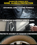 Endurance Tire Gel 16 Oz Purple For A Lasting Gloss Finish, Deep Black And Clean Tires, Weather-Resistant Shine, Non-Run Gel Formula That Prevents Runs And Drips, Premium Car Care Gift For Tire Enthusiasts