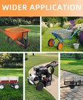 Collage of wheelbarrows, garden carts, and trailers using ✝️ (1-set) 4.80/4.00-8" tire and inner tube set, for smooth motion and stability