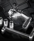 Heavy Duty Tire Iron Wrench Set With Chrome Plated Vanadium Steel Construction And 17mm 19mm 21mm Sockets For Quick Auto Repairs
