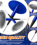 48 Piece Tire Patch Kit With Mixed Size Patches And Mushroom Plugs For Cars Motorcycles Trucks And Buses with blue mushroom plugs