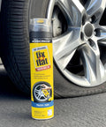 Aerosol Emergency Flat Tire Repair And Inflator For X Large Tires With Eco Friendly Formula Seals Punctures Up To Quarter Inch In Seconds And Provides Inflation To Lift The Rim Universal Fit For Cars Trucks And SUVs 24 Oz Can Pack Of 1 next to SUV tire