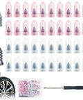 100 Piece Tire Repair Kit With 50 Small And 50 Large Self Tapping Screws And A Professional Screwdriver For Cars Motorcycles