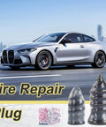 100 Piece Tire Repair Kit With 50 Small And 50 Large Self Tapping Screws And A Professional Screwdriver For Cars Motorcycles And Trucks Roadside Emergency Flat Tire Fix Quick On The Road Repair Fully Organized Pack with car image and repair plugs
