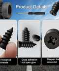 60Pcs Tire Repair Kit With Screw In Plugs And Screwdriver, Emergency Puncture Repair For Car Motorcycle Truck, Two Size Nails