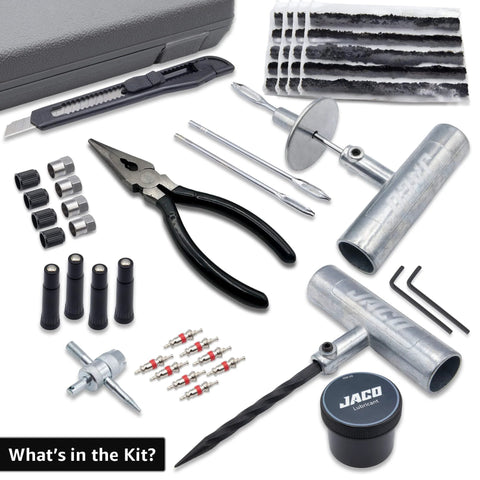 Heavy Duty Tire Repair Kit TRX 50 Universal Plug Kit For Cars Trucks Motorcycles Trailers And UTVs 50 Piece Emergency Roadside Set