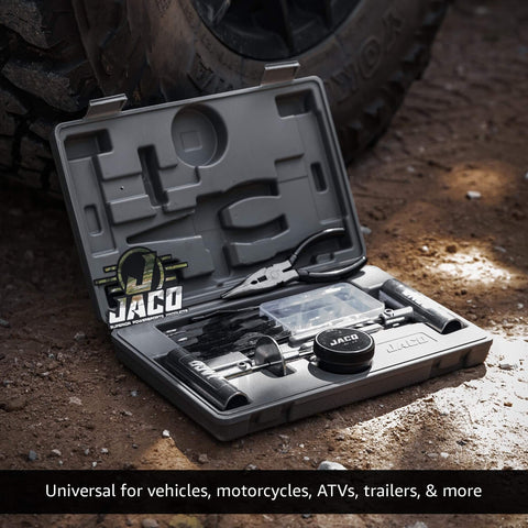 Heavy Duty Tire Repair Kit TRX 50 Universal Plug Kit For Cars Trucks Motorcycles Trailers And UTVs 50 Piece Emergency Roadside Set