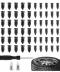 60PCS Tire Repair Rubber Nail, Vacuum Tire Repair Screws, screwdriver, and tire for quick fixes and self-service repairs