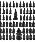 60 Pieces Tire Repair Rubber Nails Vacuum Tire Repair Kits Spiral Rubber Nails Self Service Tire Repair Nails For Cars Motorcycles Trucks Tractors Puncture Repair High Temperature Resistant Rubber For Durable Wheel Fix displayed in rows