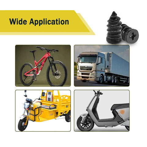 60 Pieces Tire Repair Rubber Nails Vacuum Tire Repair Kits Spiral Rubber Nails Self Service Tire Repair for Cars Motorcycles Trucks