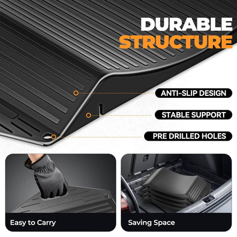 Tire Saver Ramps With Interlock Anti Slip Design For Cars And Trucks Heavy Duty Wheel Chocks For Tire Prevention And Vehicle Storage 80000 Pound Load Capacity Easy To Carry Pack Of 4