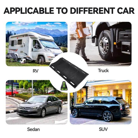 Heavy Duty Rubber Tire Saver Ramps 4 Pack Chocks For Cars And SUVs, RVs And Trailers, suitable for various vehicles