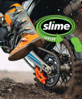 Slime 10193 Tire and Tube Sealant Puncture Repair Sealant, 2-in-1, non-highway tire used in a motorbike, eco-friendly, 16oz bottle