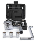 Heavy Duty Tire Iron Wrench Set With Chrome Plated Vanadium Steel Construction And 17mm 19mm 21mm Sockets For Quick Auto Repairs Roadside Emergency Kit Must Have Built Tough For Everyday Grinds.