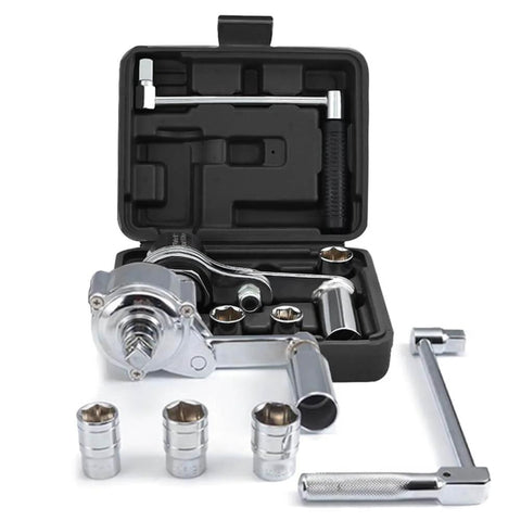 Heavy Duty Tire Iron Wrench Set With Chrome Plated Vanadium Steel Construction And 17mm 19mm 21mm Sockets For Quick Auto Repairs Roadside Emergency Kit Must Have Built Tough For Everyday Grinds.