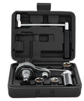 Heavy Duty Tire Iron Wrench Set With Chrome Plated Vanadium Steel Construction And 17mm 19mm 21mm Sockets For Quick Auto Repairs