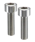 Two SNSTG-M3-6 NBK Hex Socket Head Cap Screws in titanium alloy, made in Japan for smooth motion and stable alignment, 1-pack view