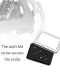 Micro Traders 2pcs Bicycle Caliper Screw Brake Pad Bolt Screw Y8J798060 M4 Disc Brake Caliper Bolt Titanium Alloy Pin with Circlips