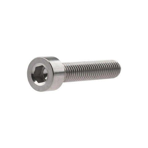 ✝️ Wanyifa Titanium Ti M5x25mm Bicycle Allen Hex Socket Head Screw, side view, durable titanium bolt for cycling assembly
