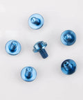 ✝️ SaiDian 6Pcs Titanium Blue Screw Set Knife Handle Screws for Microtech UTX-85 Matrix shown on white background.