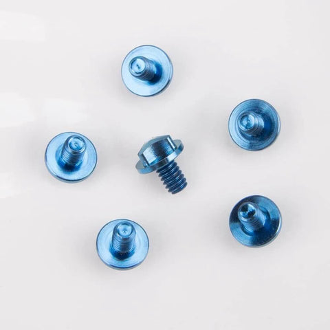 ✝️ SaiDian 6Pcs Titanium Blue Screw Set Knife Handle Screws for Microtech UTX-85 Matrix shown on white background.