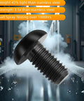 ✝️ TIRYTU 10PCS Titanium Bolts M5x15mm Lightweight Design in industrial setting, emphasizing lightweight, strength, and salt spray testing.
