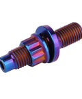 UHDFBDHF Titanium Bolt M8 M10x45mm Pitch 1.25 Automotive Exhaust Manifold Stud Kit Screws Nuts Washers Burnt Blue