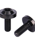 ✝️ UHDFBDHF 4Pcs Titanium Bolt M6 10 15 20mm Torx T40 Screws for Bicycle Motorcycle Car Bolt (Black, M6x15mm)
