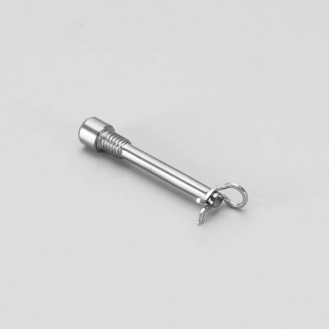 Micro Traders 2pcs Bicycle Caliper Screw Brake Pad Bolt Y8J798060 M4 Disc Brake Caliper Titanium Alloy Pin Circlips Shimano compatible
