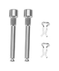 Micro Traders 2pcs Bicycle Caliper Screw Brake Pad Bolt Screw Y8J798060 M4 Disc Brake Caliper Bolt Titanium Alloy Pin with Circlips