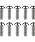 ✝️ Wanyifa Titanium Ti Water Bottle Cage M5x8 10 12 15mm Bolt Button Head Allen Key Screws Pack of 10 (Silver, M5x15mm)